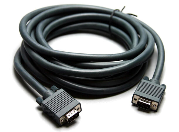 Kramer VGA Kabel -  7,6 m 26AWG 3xCoax Mørk Grå Fullkoplet 